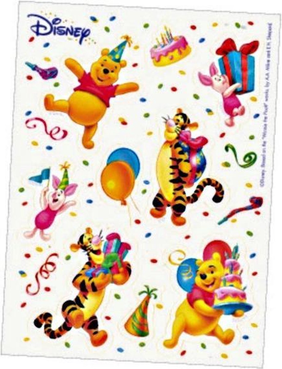 DART - Stickervel van Winnie de Pooh - Decoratie > Stickers